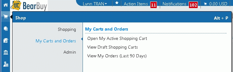 "my carts and orders"
